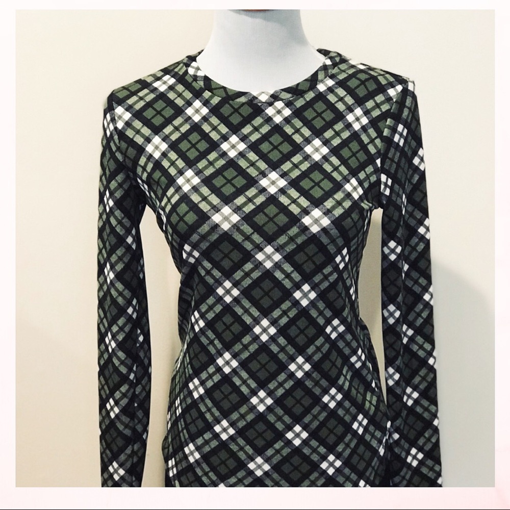 Michael Kors - Knit Glen Plaid Long Sleeve.